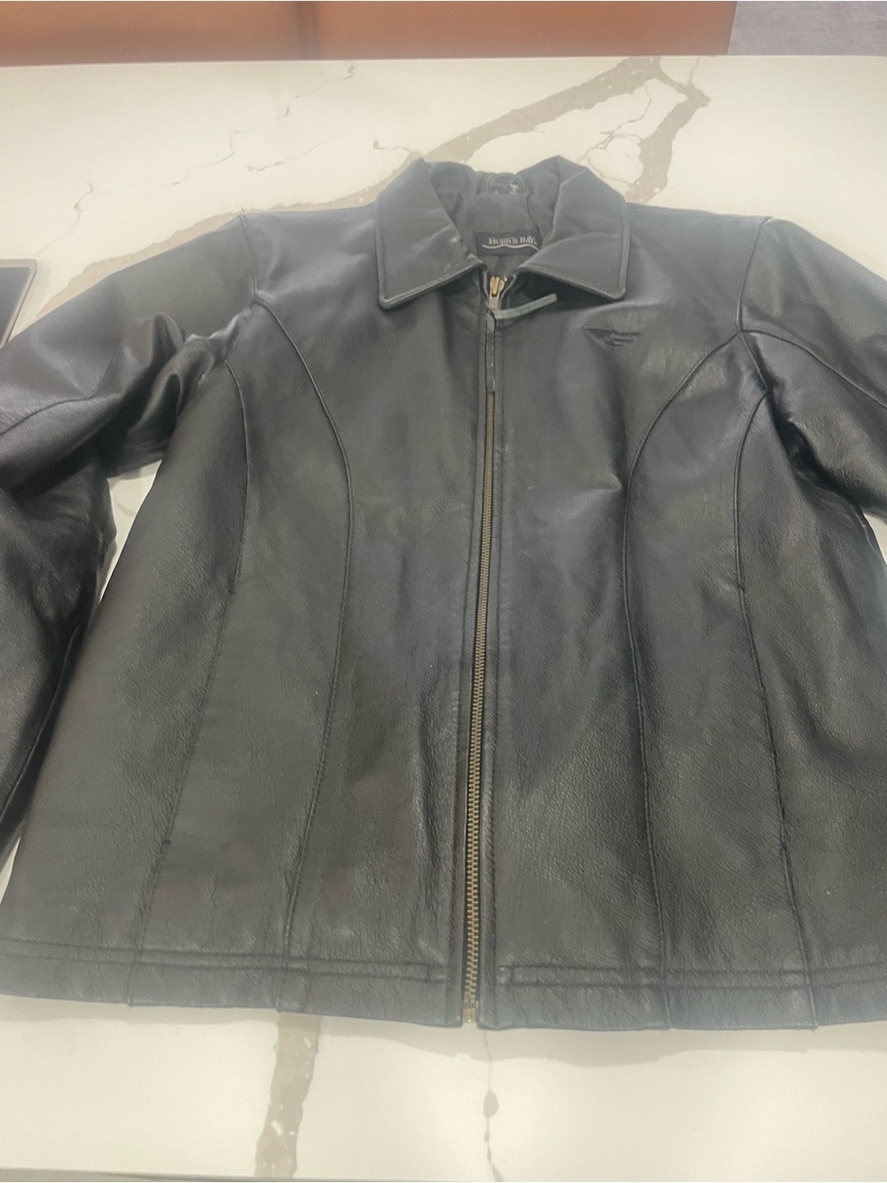 Burke's Bay Men's Black GENUINE Leather Zip-Front Jacket
